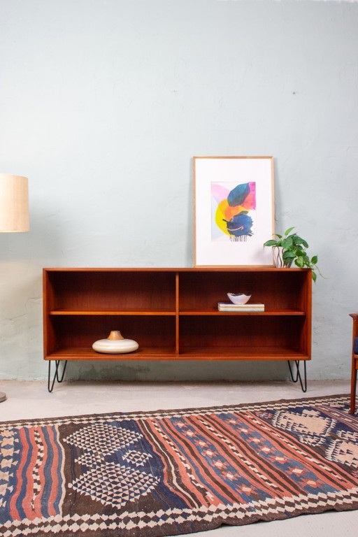 Vintage teak sideboard, chest of drawers, bookshelf, mid-century 1960s