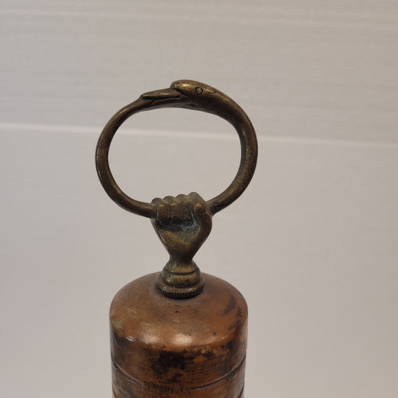 Image 1 of Peperstrooier van bamboe en brons, 20e eeuw