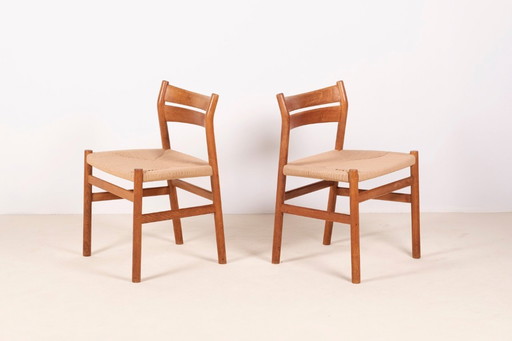 2x Sedia da pranzo in quercia BM1 di Børge Mogensen, anni '50 Danimarca