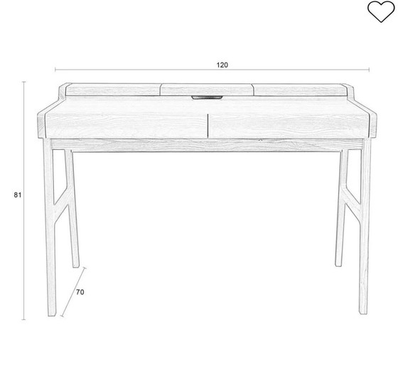 Bureau de Kaat Van Zuiver comme neuf – Bureaux, Wood (photo 4 of 7)