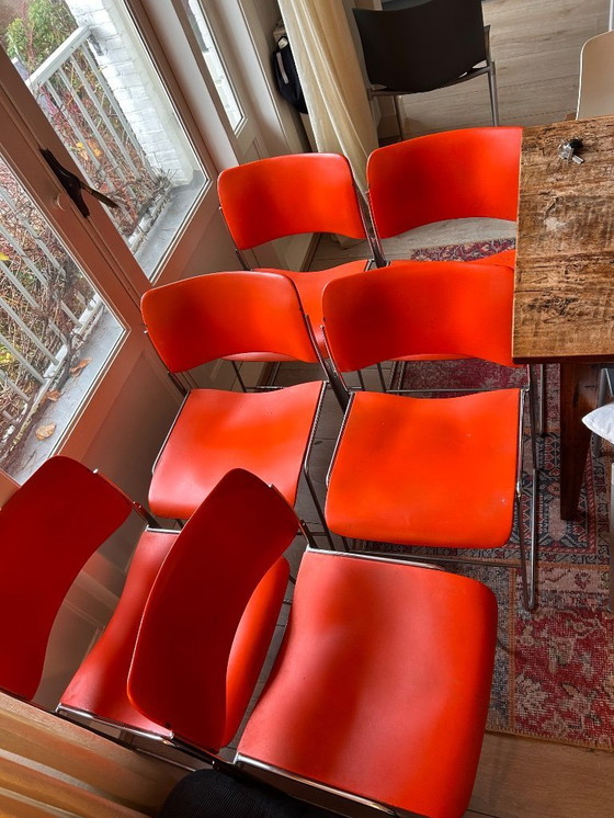 Image 1 of 6 vintage 40/4 chairs by David Rowland (1964)