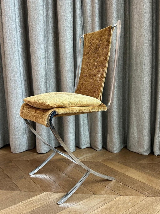 Magnifique ensemble de 10 chaises de salle à manger signées Pierre Cardin pour Maison Jansen