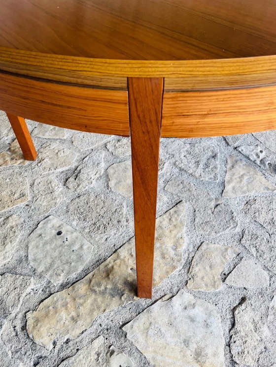 Image 1 of Mid-Century Extendable Teak Dining Table with Butterfly Leaf, By Van Pelt, 1960s