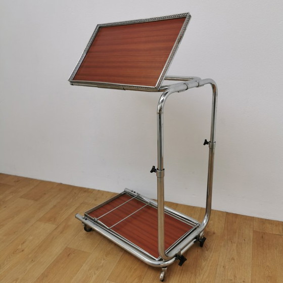 Image 1 of Chariot de bar vintage, chariot à boissons, chariot de majordome, chariot de service