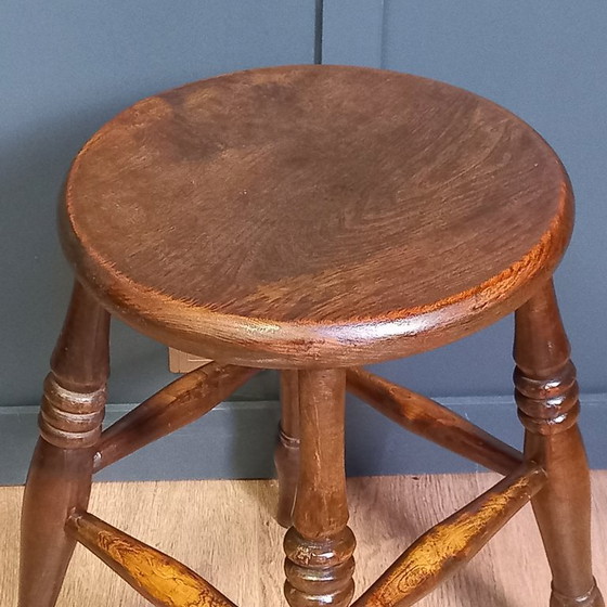 Image 1 of Antique Windsor (pub) stool