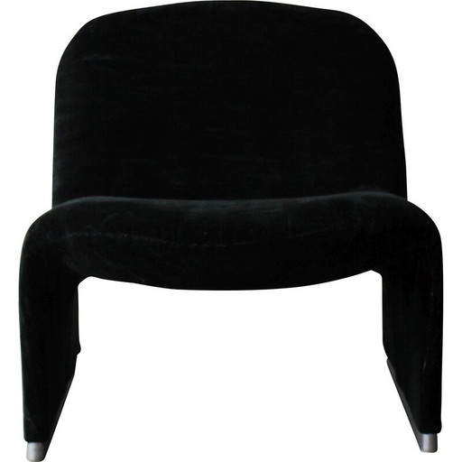 Sillón vintage Alky de espuma termoformada y aluminio de Giancarlo Piretti para Castelli