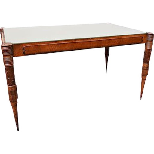 Table de salle à manger extensible vintage par pier luigi colli, italien 1940s