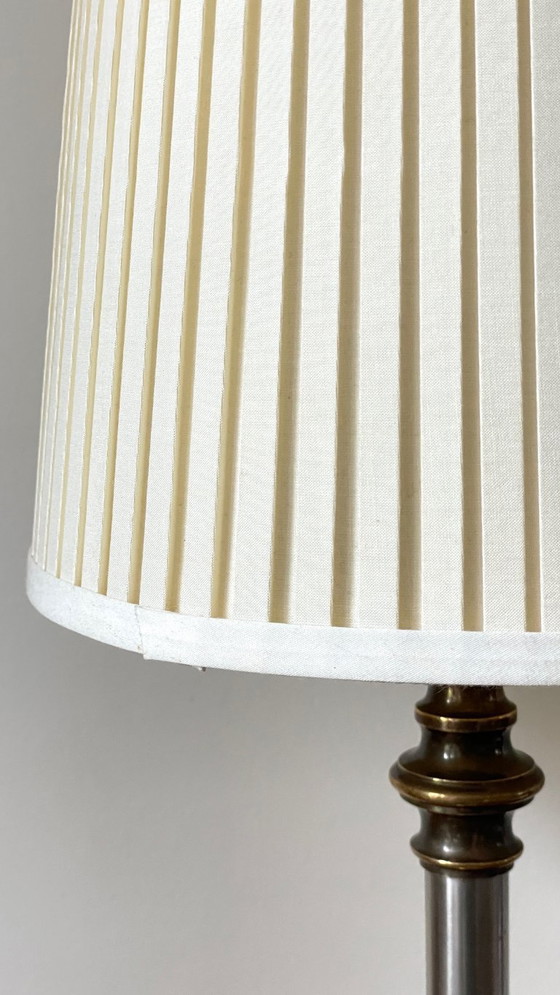 Image 1 of Stahl- und Messinglampe aus den 1970er Jahren