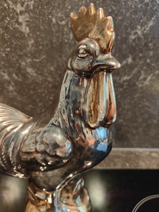 Image 1 of Poulet en céramique d'Ugo Zaccagnini signé particulièrement fin