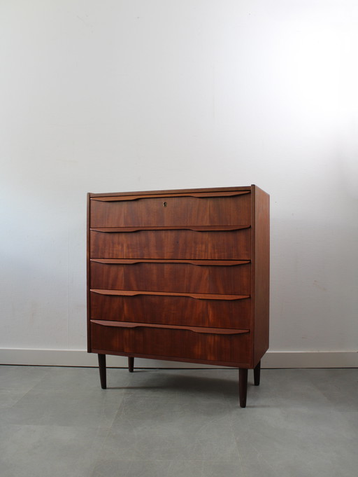 Vintage Danish Chest of Drawers in Teak
