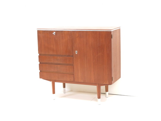 Image 1 of Credenza/mobile bar vintage in teak degli anni &#39;60
