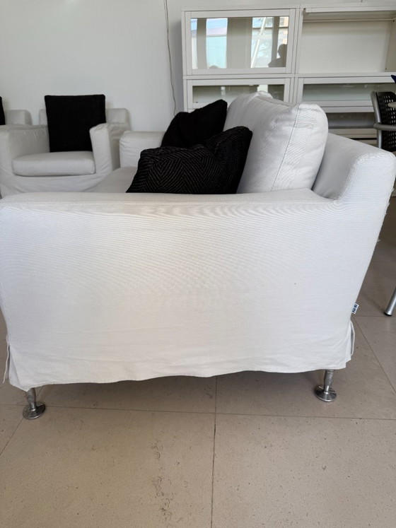 Living room sofa and 2 armchairs Mod. HARRY by Antonio Citterio for B&B – B&B Italia, Seating area, Textile (photo 8 of 9)