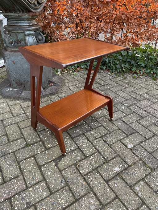 Vintage van Teeffelen troley/bijzettafel