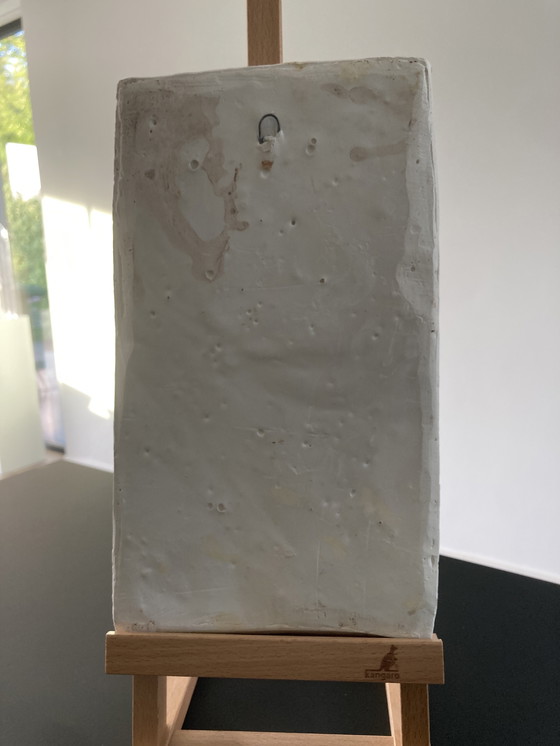 Image 1 of Bas-relief d'Athéna Minerve en deuil, copie en plâtre des années 1950