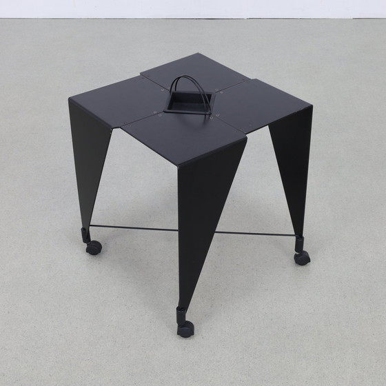 Image 1 of Tavolino su ruote Harlequin Errebi Italia, stile Memphis anni '80