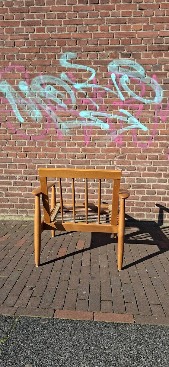 Image 1 of 2 dänische Sessel aus den 1970er Jahren mit Originalpolsterung
