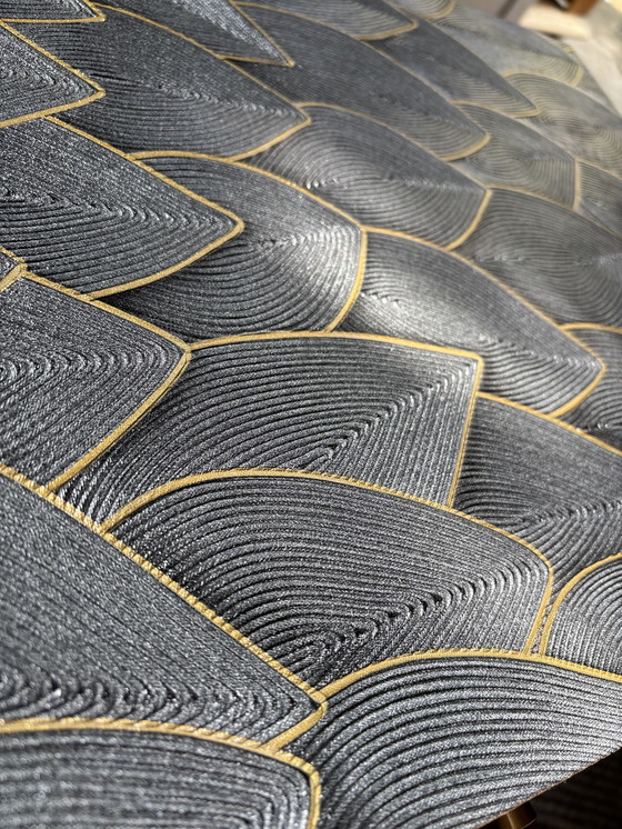 Image 1 of Vintage bedside tables covered with elegant embossed leaves | The Vintage Vibe