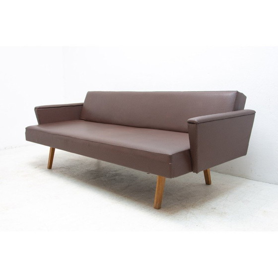 Image 1 of Vintage Eastern bloc folding sofabed, Czechoslovakia 1970s