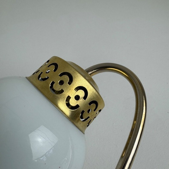 Image 1 of SET VAN 3 VINTAGE OPALINE WANDLAMPEN