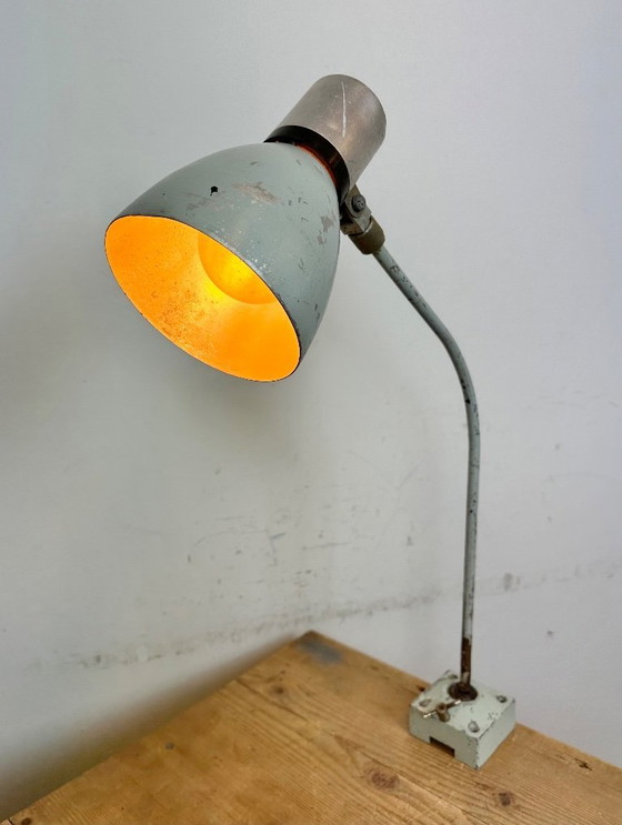 Image 1 of Grey Industrial Table Lamp from Elektrosvit, 1970s