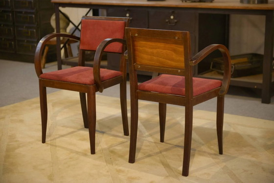 Paire de Fauteuils Bridge années 60 – Velours, Vintage (photo 7 of 9)