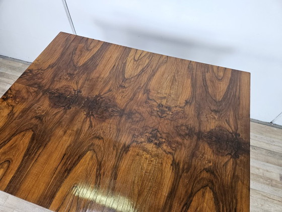 Image 1 of Extendable Art Deco table in olive root