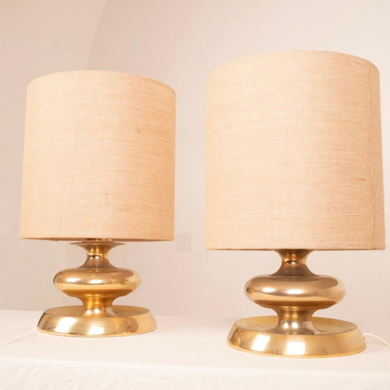 Lampade da tavolo dorate di Luci Italia, 1970 – Vintage (photo 11 of 17)