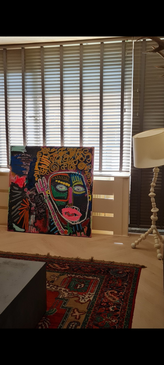 Image 1 of  GROOT RETRO KUNSTWERK!!!