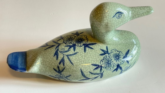 Image 1 of CANARD Céramique Bleu VINTAGE