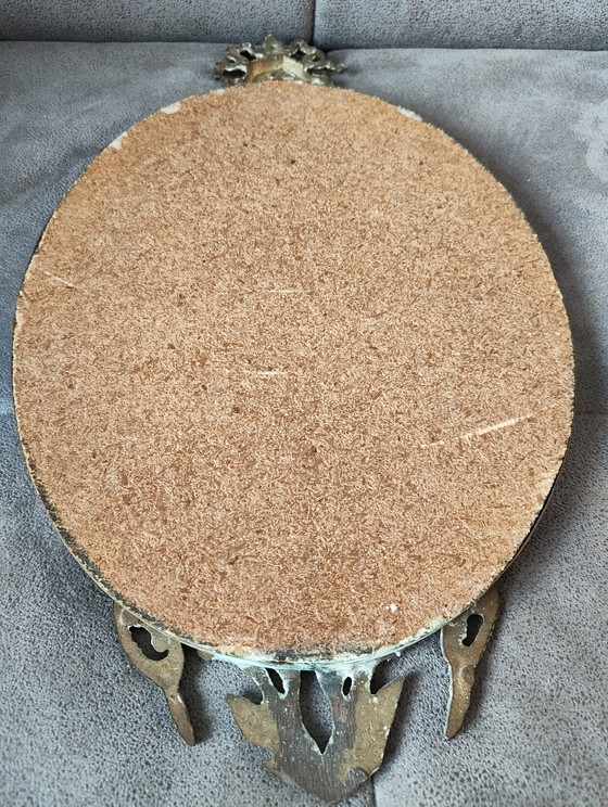 Image 1 of Ensemble unique de miroirs anciens en laiton – Style rococo et baroque