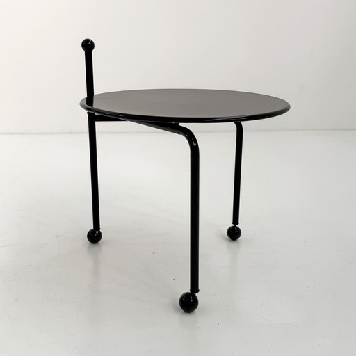 Schwarzer klappbarer Couchtisch von Tord Bjorklund für Ikea, 1980er Jahre