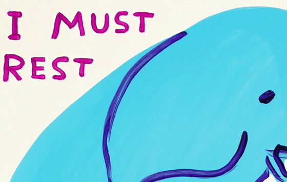 Image 1 of Ich muss bleiben. Mein Amoklauf ist vorbei. – David Shrigley – Poster 50 × 70 cm
