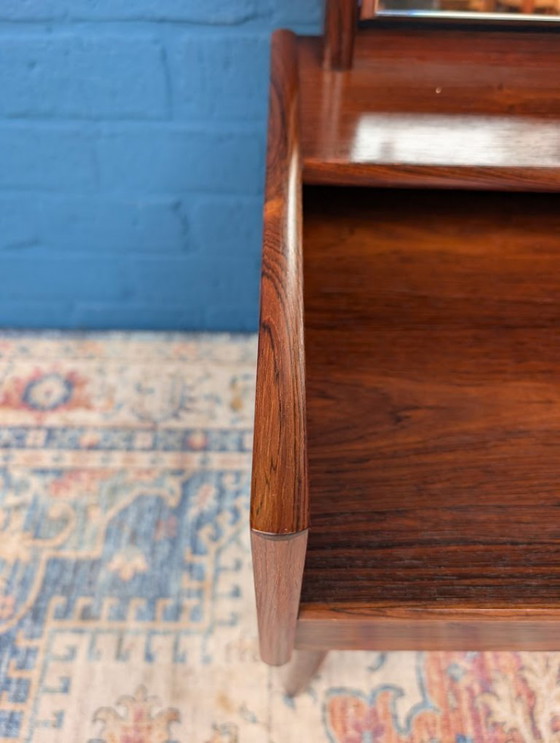 Image 1 of Vintage kaptafel met kruk, Melvin Mikkelsen Møbler, Denemarken, jaren 60