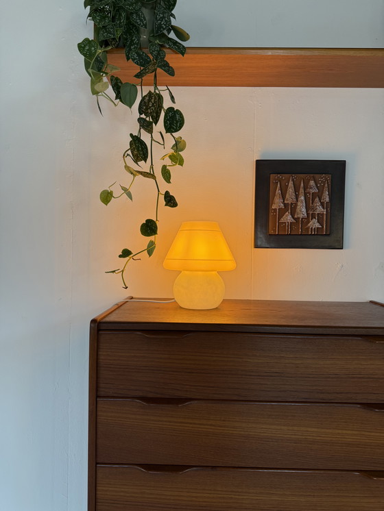 Image 1 of Lampe champignon vintage en verre de Murano, années 60