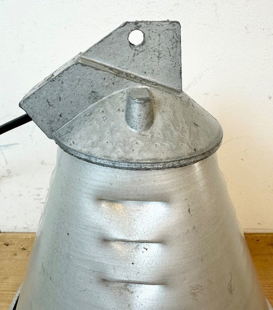 Image 1 of Grey Industrial Aluminium Cage Pendant Lamp, 1970s