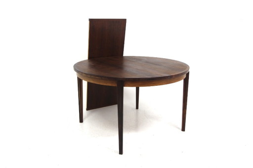 Mesa de comedor escandinava de palisandro, Rosengren, Dinamarca, 1960