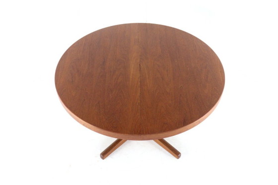 Image 1 of Danish design vintage round dining table extendable dining table