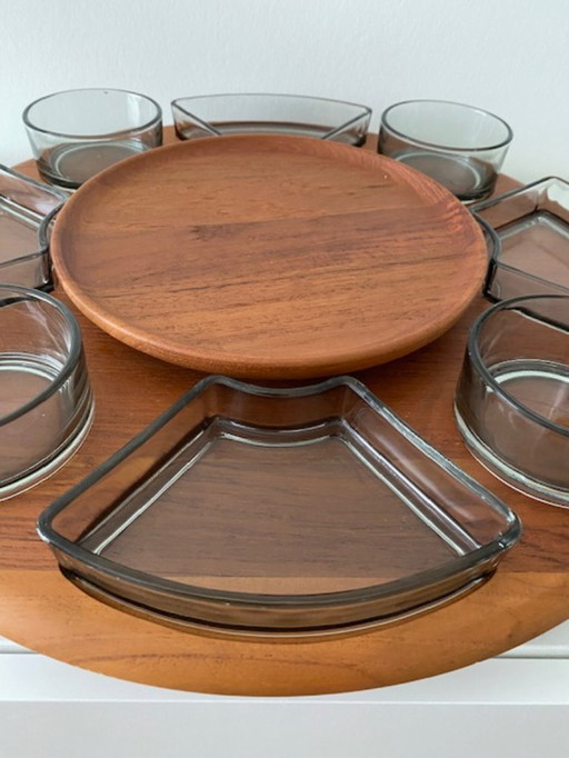 Digsmed / Holmegaard Lazy Susan double snack carousel