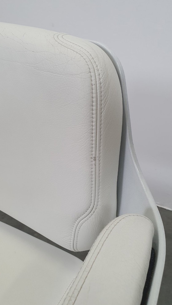 Image 1 of Interstuhl Silver 162S Bürostuhl, weißes Leder, James Bond