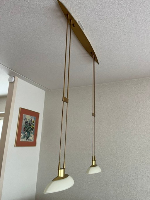 Holtköpper hanglamp (2 schuitvormige lampen) +