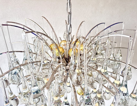 Image 1 of Grande lampadario vintage a goccia di Christoph Palme
