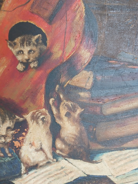 Image 1 of Œuvre d'après Henriëtte Ronner-Knip