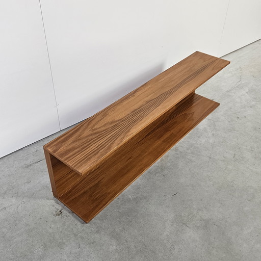 Etagère murale vintage danoise en teck, Walter Wirz