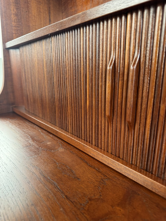 Image 1 of Johannes Sorth for Nexø Møbelfabrik Bornholm Bookcase with Writing Desk