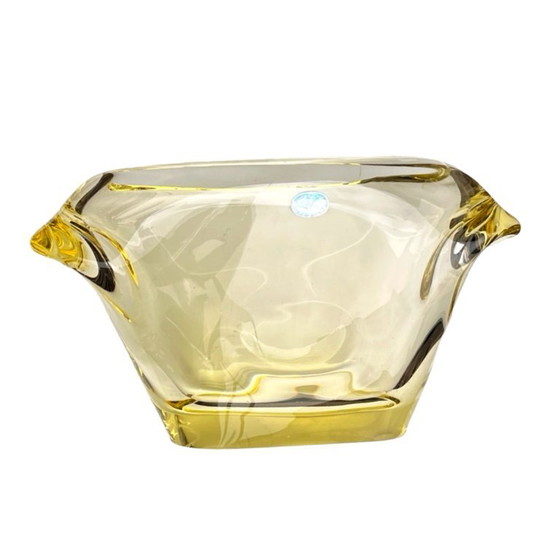 Image 1 of Glass vase designed by M. Klinger, Železný Brod Glass (ZBS), Czechoslovakia, 1960s.