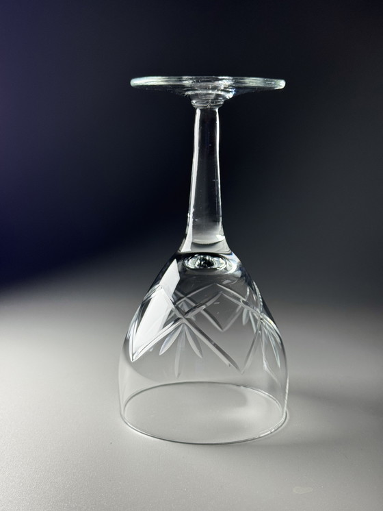 Image 1 of 6 grandi bicchieri da vino in cristallo - Holmegaards Glasværk · Anni '20