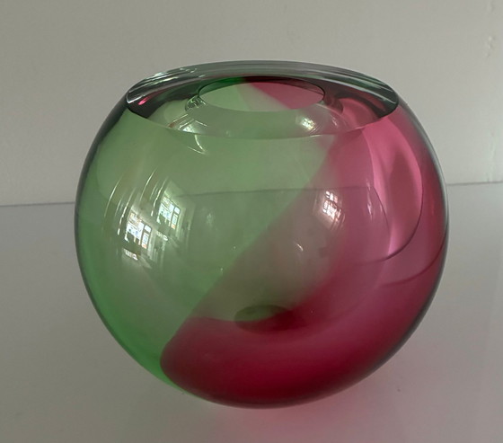 Image 1 of Grand objet unique en verre « SPRING » de George Broft 6,6 kilos !