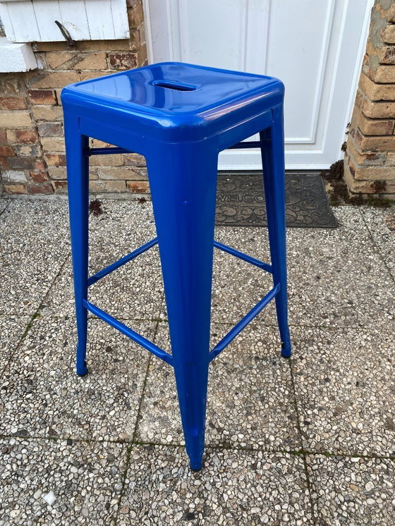 Image 1 of TOLINE H75 stapelbare industriële barkruk, blauw