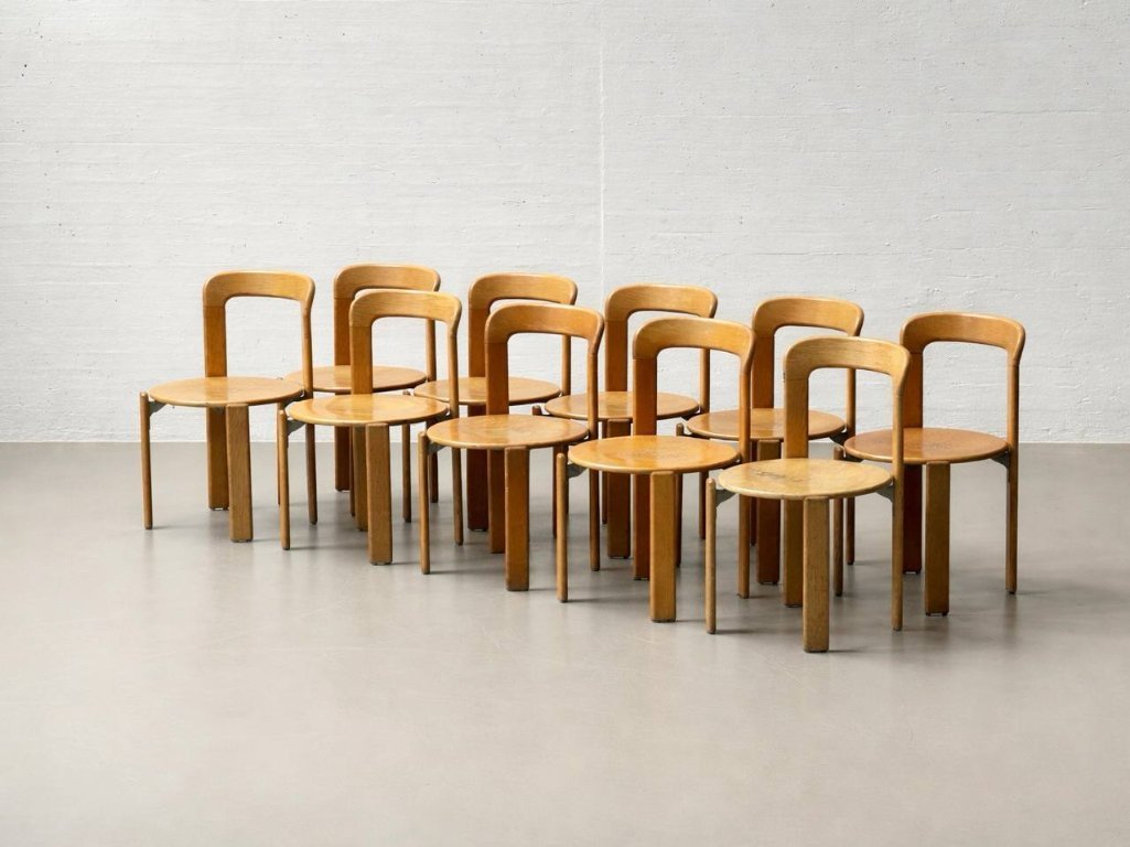 Set of 3 chairs, model 3300, by Bruno Rey for Dietiker
