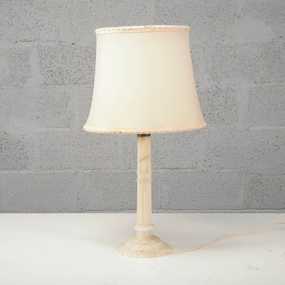20th Century Lamp with Alabaster Stone Base – Table lamps (photo 2 of 6)
